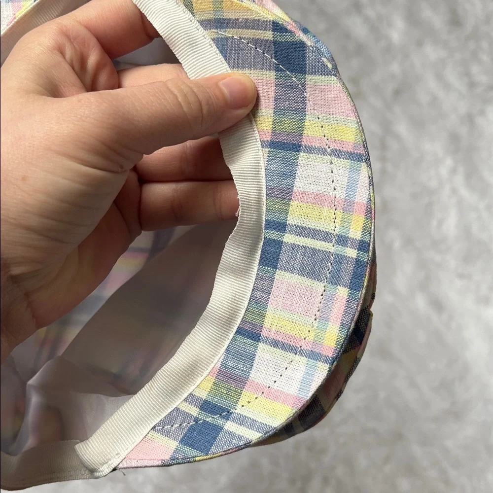 NWT Janie And Jack Plaid Easter Line Size 2 To 3 Kids Hat